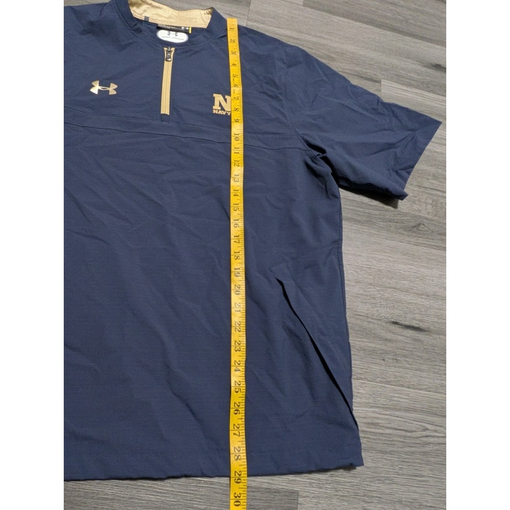Under‎ Armour Men's United States Navy 1/4 Zip Pullover Golf Windbreaker Size L - Picture 4 of 6